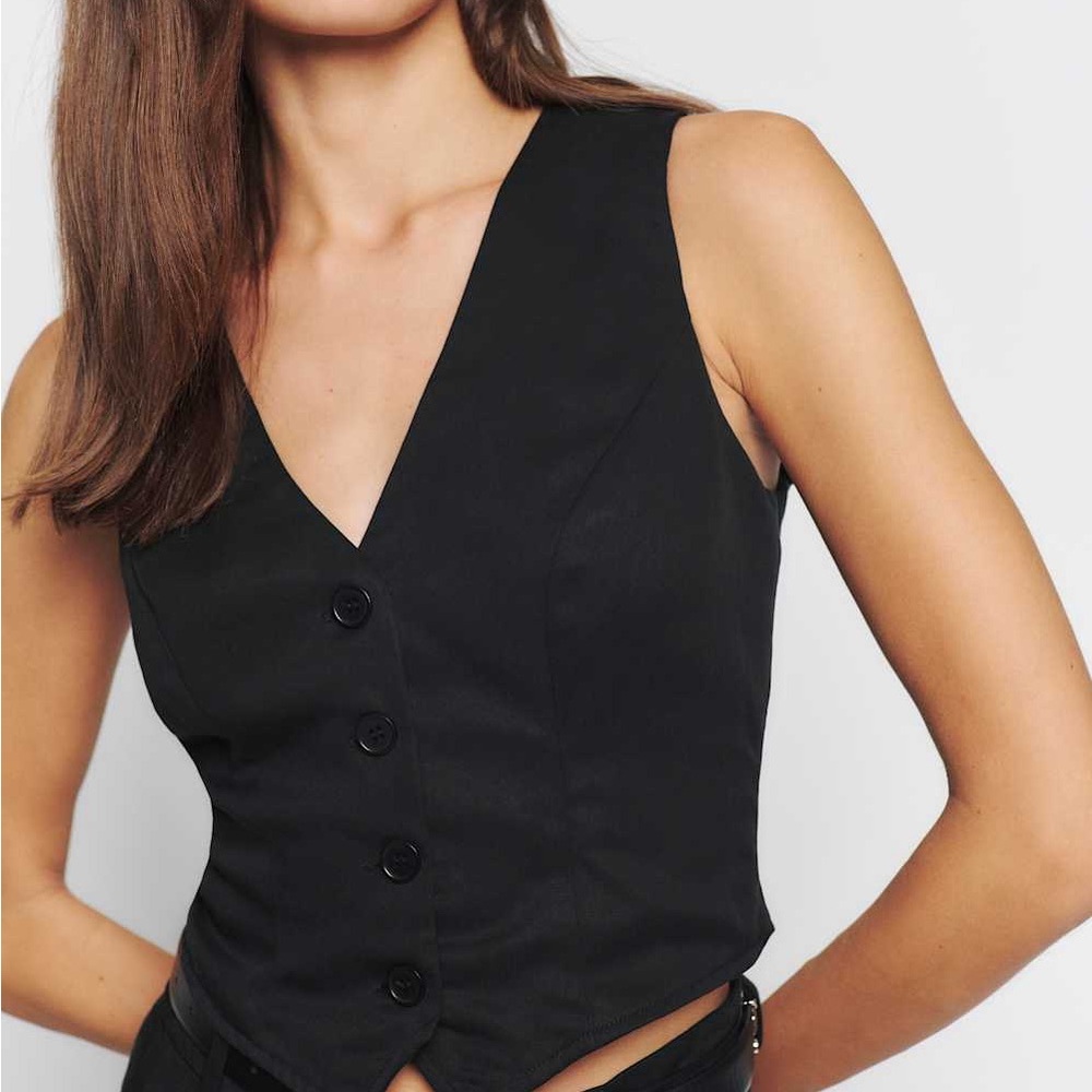 NWT Reformation Devin Twill Vest